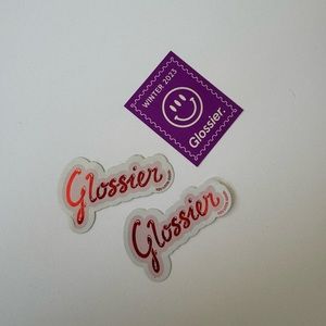 Glossier stickers